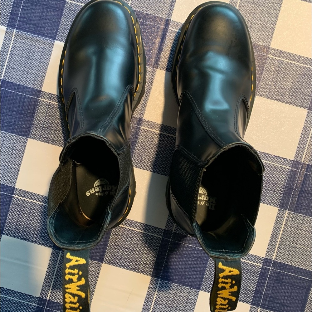 Men/Women Dr. Martens Black 2976 Chelsea Platform Ankle Boots